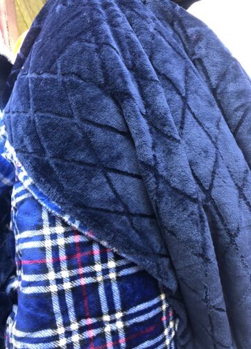 flanel fusionado estampado rombos